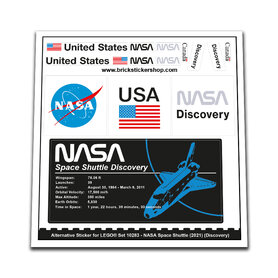 Replacement Sticker for Set 10283 - NASA Space Shuttle Discovery