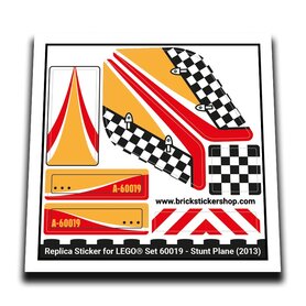 Replacement Sticker for Set 60019 - Stunt Plane