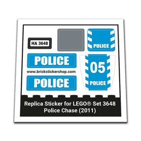 Replacement Sticker for Set 3648 - Police Chase