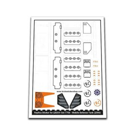 Replacement Sticker for Set 7706 - Mobile Defense Tank