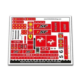Replacement Sticker for Set 8155 - Ferrari F1 Pit