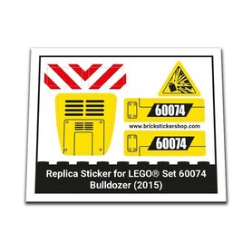 Replacement Sticker for Set 60074 - Bulldozer