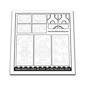 Replacement Sticker for Set 76125 - Iron Man Hall Of Armor
