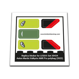 Replacement Sticker for Set 30434 - Aston Martin AMR Pro polybag