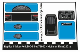 Replacement Sticker for Set 76902 - McLaren Elva