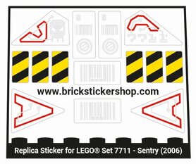 Replacement Sticker for Set 7711 - Sentry