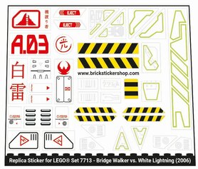 Replacement Sticker for Set 7713 - Bridge Walker vs. White Lightning