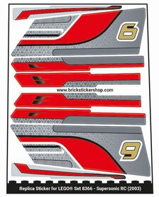 Replacement Sticker for Set 8366 - Supersonic RC