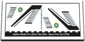Replacement Sticker for Set 6465 - Space Port Jet