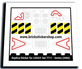 Replacement Sticker for Set 7711 - Sentry