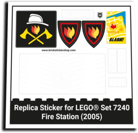 Replacement Sticker for Set 7240 -  Fire Station