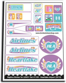 Replacement Sticker for Set 41109 - Heartlake Airport
