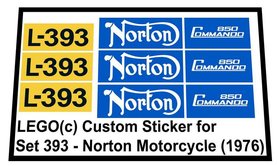 Replacement Sticker for Set 393 - Norton Motorcycle