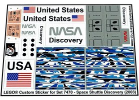 Replacement Sticker for Set 7470 - Space Shuttle Discovery