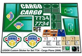 Precut Custom Replacement Stickers voor Lego Set 7733 2008 Truck /& Forklift