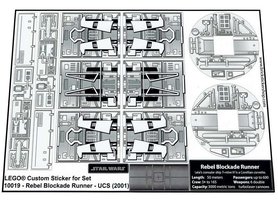 Replacement Sticker for Set 10019 - Rebel Blockade Runner - UCS