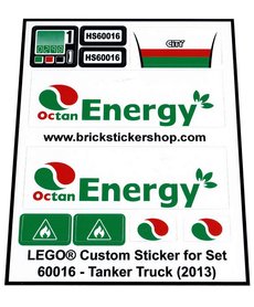 Replacement Sticker for Set 60016 - Tanker Truck