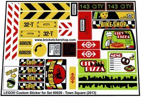 Lego® City Sticker Custom for 6479 RES-Q Headquarter HQ precut cmyk 