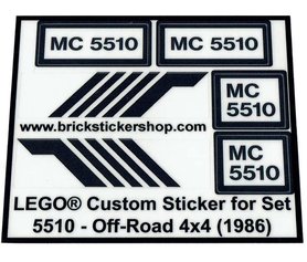 Replacement Sticker for Set 5510 - Off-Road 4x4