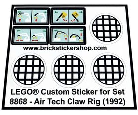 Replacement sticker Lego  8868 - Air Tech Claw Rig