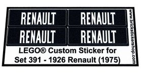 Replacement Sticker for Set 391 - 1926 Renault