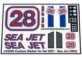 Replacement Sticker for Set 5521 - Sea Jet