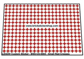 Custom Sticker - Small Red Crosses