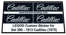 Replacement Sticker for Set 390 - 1913 Cadillac