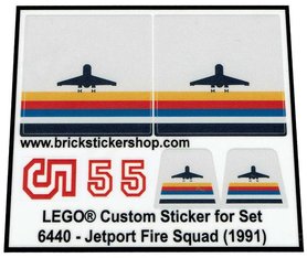 Custom Precut Aufkleber/Sticker passend für LEGO® 1772 Airport Container Truck 