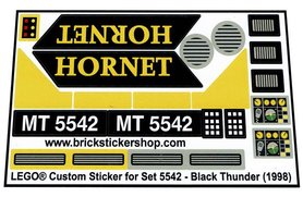 Replacement Sticker for Set 5542 - Black Thunder
