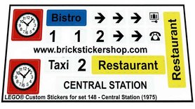 Replacement Sticker for Set 148 - Central Station