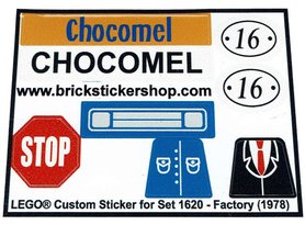1999 Remplacement Autocollant/sticker pour lego 1029 Town MILK DELIVERY TRUCK-encre 