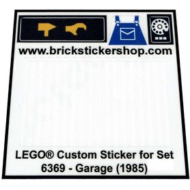 Replacement sticker Lego  6369 - Garage