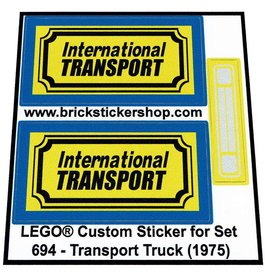 Precut Custom Replacement Stickers for LEGO Set 619-Rally Car 1977