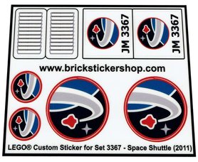 Replacement Sticker for Set 3367 - Space Shuttle