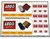 Precut Custom Replacement Stickers for Lego Set 4000008 - Villy Thomsen Truck (2013)