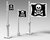 Custom Stickers fits LEGO Pirates & Pirates I Jolly Roger Flags