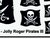 Custom Replacement Sticker voor Pirates III Jolly Roger Flags