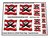 Precut Custom Sticker for Pirates Imperial Guards Flags