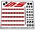 Precut Custom Replacement Stickers voor Lego Set 1552 - Sterling Boeing 727 (1974)