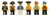 Precut Lego Custom Stickers for Pirates I - Pirates Torsos (Version 2)