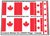 Precut Custom Stickers for LEGO Flags - Flag of Canada