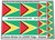 Precut Custom Stickers for LEGO Flags - Flag of Guyana