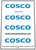 Custom Sticker - Set 10219 - Maersk Train - COSCO Containers