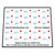 Custom Stickers fits LEGO Tile 1 x 2 with Groove with Blue Lines and Red Square Pattern