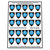 Lego Custom Stickers for Blue Haldor Emblem Shields