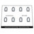 Custom Stickers fits LEGO Part 4444p01 - Window with Dark Gray Stones