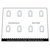 Custom Stickers fits LEGO Part 4444p04 - Window with Light Gray Stones