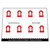 Custom Sticker - Part 4444pb01 - Window with Red Bricks