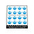 Custom Stickers fits LEGO Part 14769pb261 - Blue Rebel Logo for 2 x 2 Round Tile